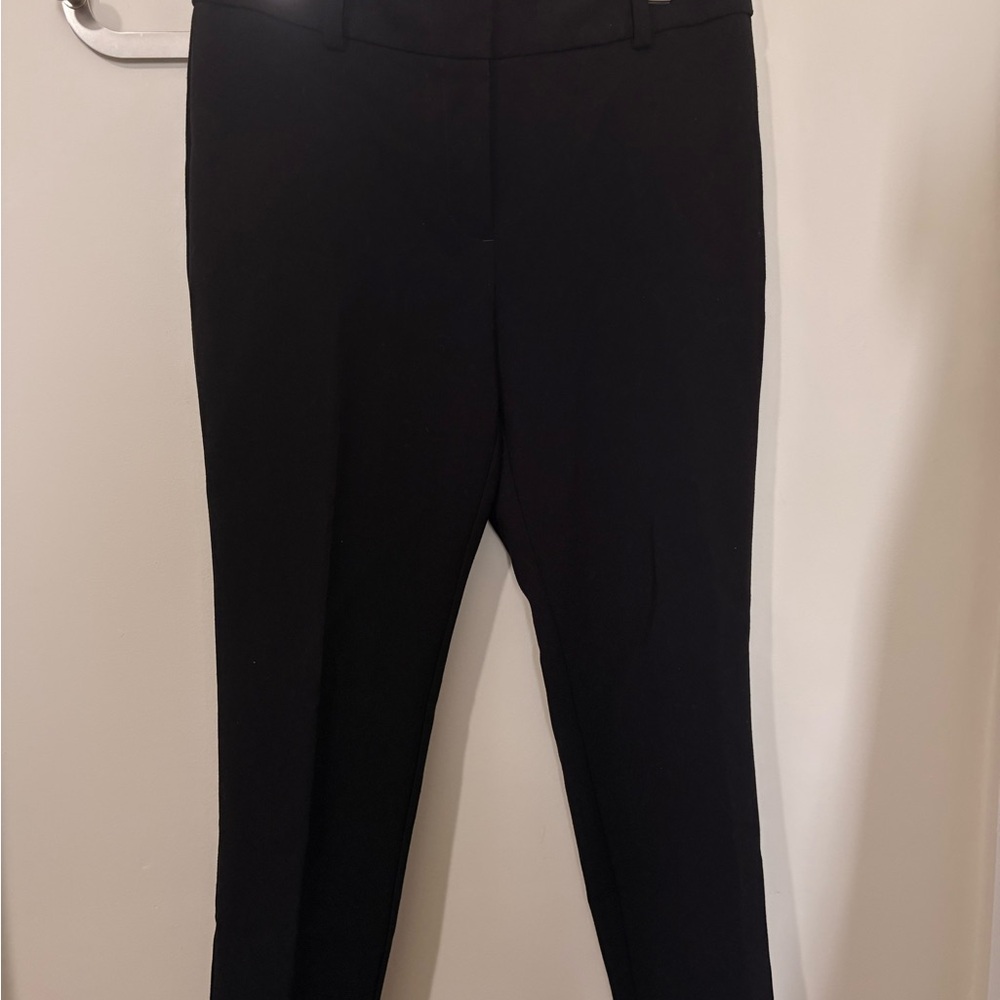Ann Taylor Black Women's Tailored Single-Button Blazer and Cropped Pant Suit - Picture 5 of 7